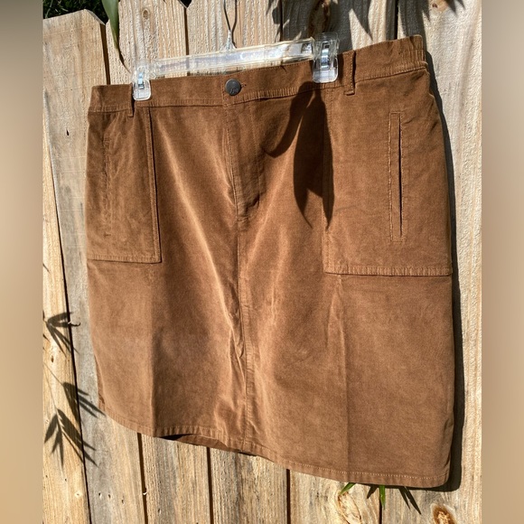 J. Jill Fine Wale Corduroy Skirt - Picture 1 of 5